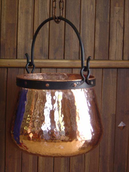 Chaudrons en cuivre CopperGarden® Chaudron en cuivre de la forge CopperGarden pour la cuisson sur feu nu