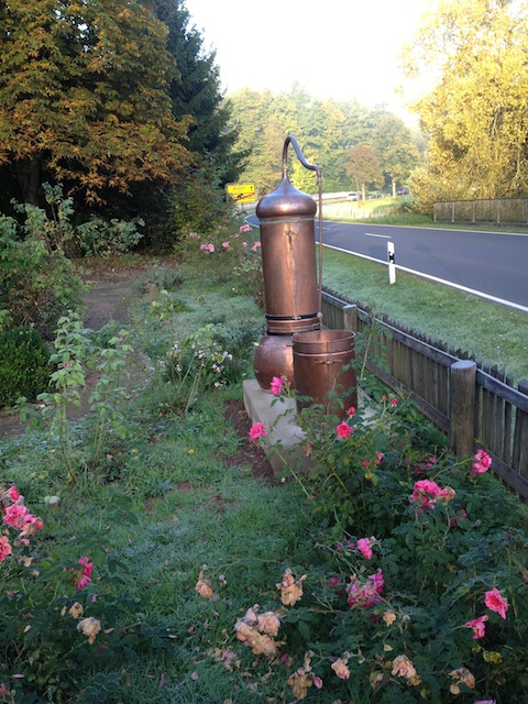 Column still for distilling essential oils