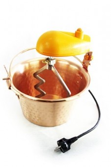 Paiolo Elettrico In Rame | Litri 4 | Con Mescolatore | Nuova Fac