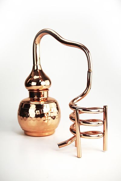 "CopperGarden®" Dekodestille Alembik 0,5L ❀ Kühlspirale ❀ Minidestille zur Deko - Bild 1 von 1